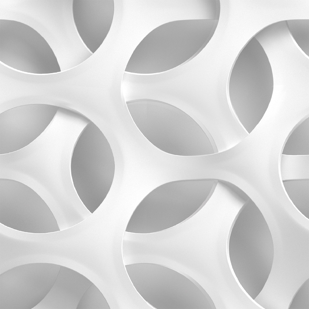 Papel de Parede 3d Branco Geométrico 1mx57cm GEO57N sem Relevo