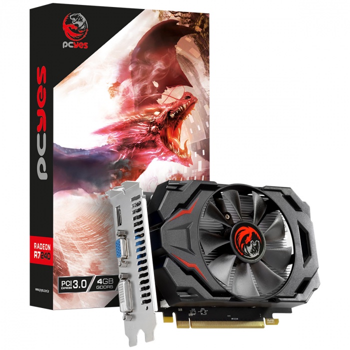 PLACA DE VIDEO AMD RADEON R7 240 4GB GDDR5 128 - SINGLE FAN ...