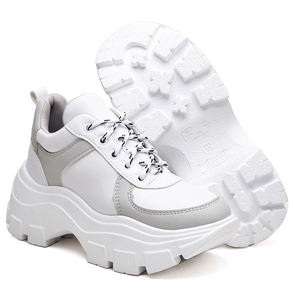 Tênis feminino tratorado sapatenis chunky dad sneaker tenehi dia a dia estiloso