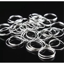 Kit 300 Argolas em Aço Inox 10mm Para Montagem De Lustres e artesanato
