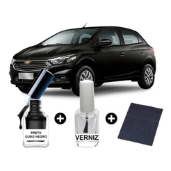 Tinta Tira Risco Automotivo Onix Preto Ouro Negro GM Chevrolet