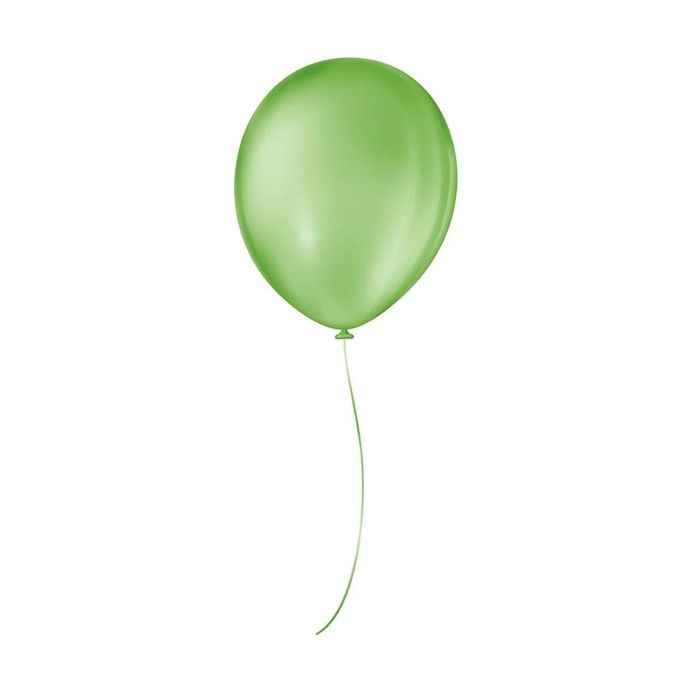 Balão de Festa Liso - 8" Redondo - Verde Maçã - 50 unidades - Balões São Roque - Home & Living