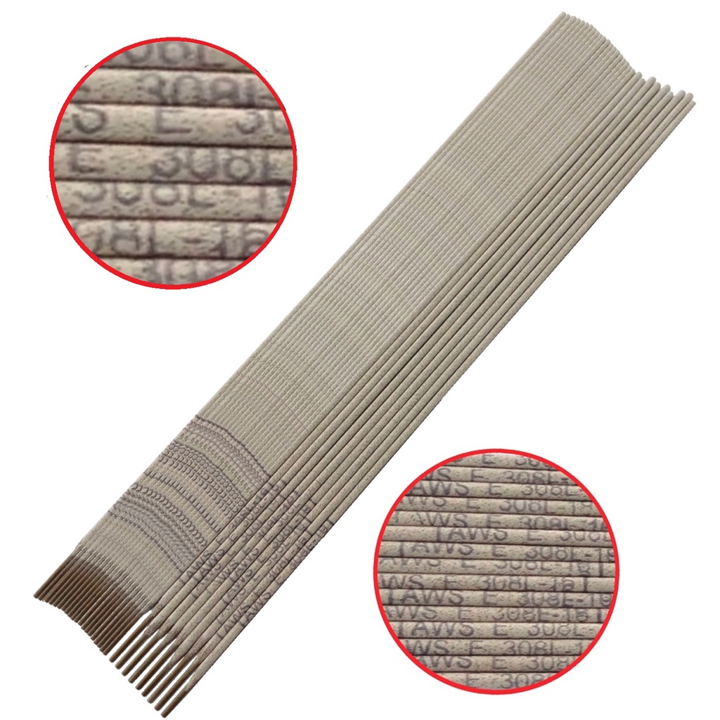 15 Varetas Eletrodo Para Solda Aço Inox e aço carbono ( ferro e aços ) E 308L - 16  - 1,6mm em Oferta na Shopee