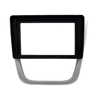 Moldura 9 Pol. Flutuante Gol G5, Saveiro, Voyage C/ Suporte 4 Botões - Prata em Oferta na Shopee