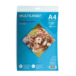 Papel Fotográfico Glossy A4 135g 20 folhas PE036