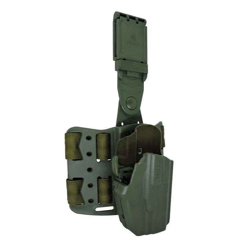 Coldre Evolution II em Polímero Bélica Perna - Verde