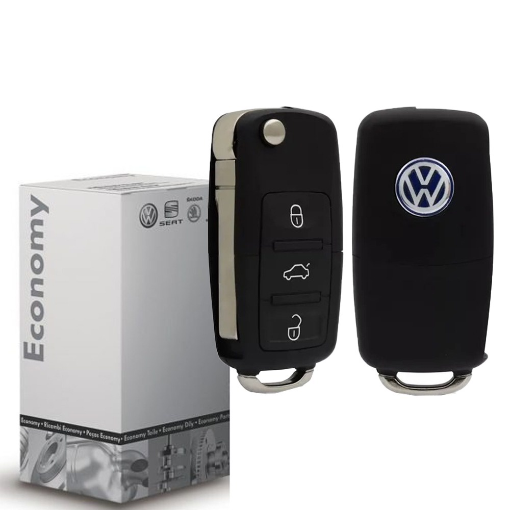 Chave Canivete Volkswagen Gol G4 G5 Fox Polo Hatch Sedan Golf 3 Botões em Oferta na Shopee
