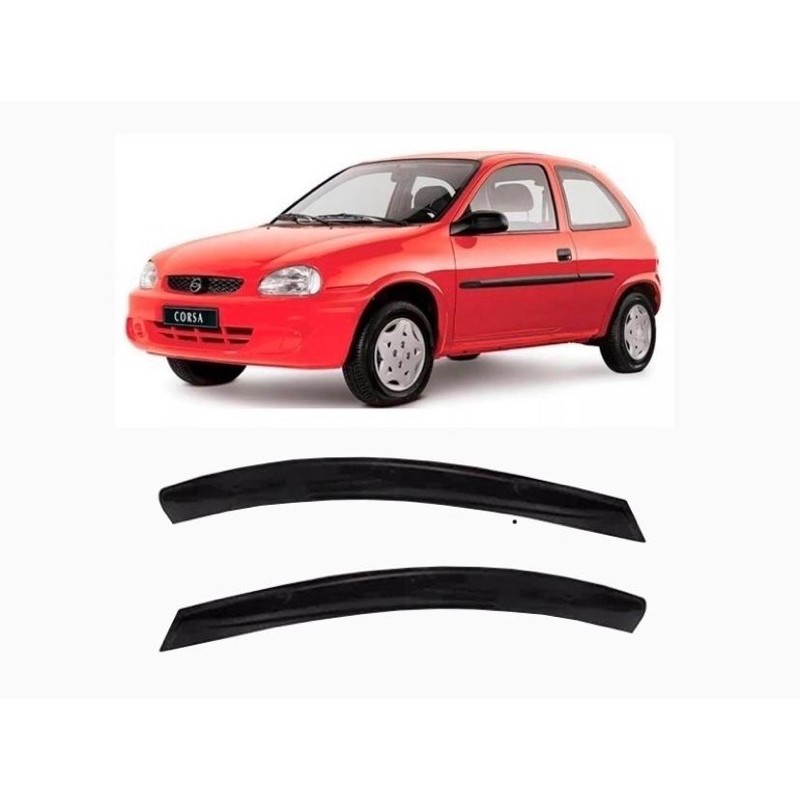 Calha De Chuva/defletor 2pts Corsa Wind Pick Up 1994/ 2001 40004a