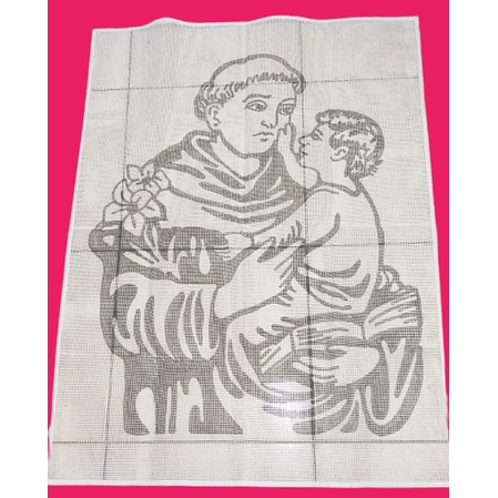 Talagarça Desenhada 120x90cm - Santo Antonio