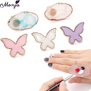 Monja Paleta De Pedra Borboleta Para Unhas Postiças / Ferramenta Para Manicure