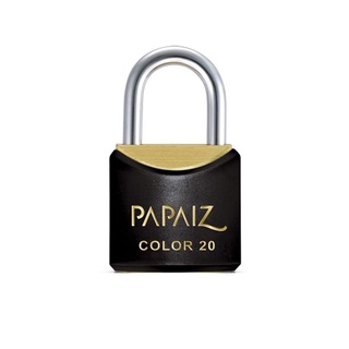 Cadeado com Chave 20mm Latão Preto Color Line Papaiz