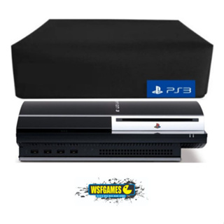 Capa Protetora Para Playstation 3 - Ps3 - Modelo Fat Na Horizontal - Case Skin Preta Anti Poeira Impermeável em Oferta na Shopee