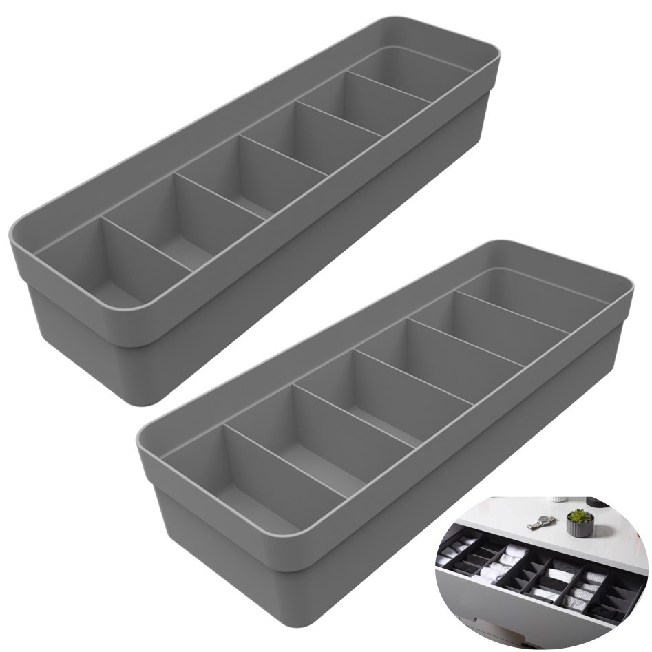 Kit 2 Organizador Gaveta Divisória Colmeia Roupa Intima Meia - Ou