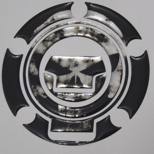 Protetor Bocal Tanque 3d Caveira M1 Moto Yamaha Tdm 850 900