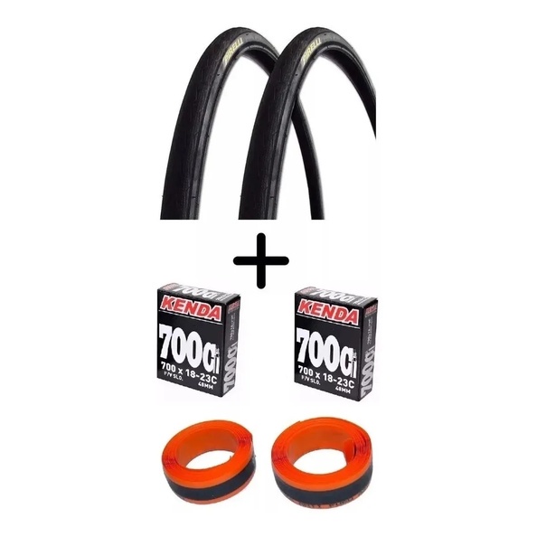 Par Pneu Pirelli Bike Speed 700x25 Tornado Alfa + 2 Camaras + 2 Fitas Anti-furo em Oferta na Shopee