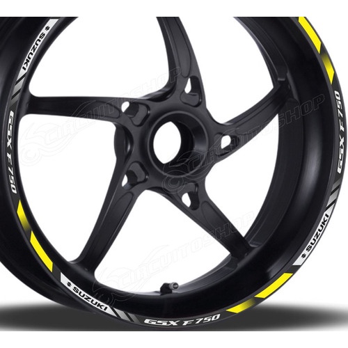 Friso Adesivo Refletivo Roda D2 Moto Suzuki Gsx 750 F 750f
