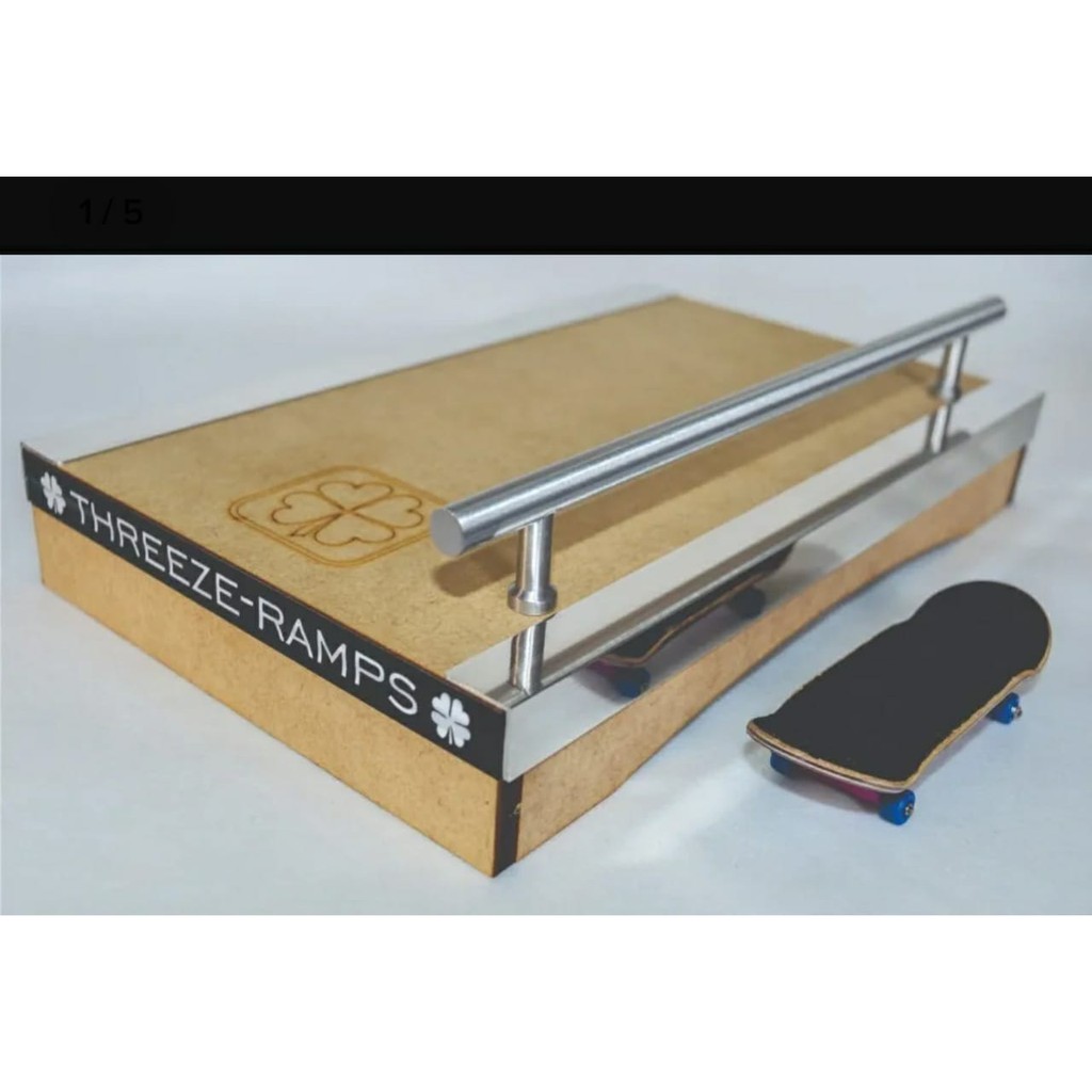 Obstáculo Pro Com Corrimão + Fingerboard Profissional