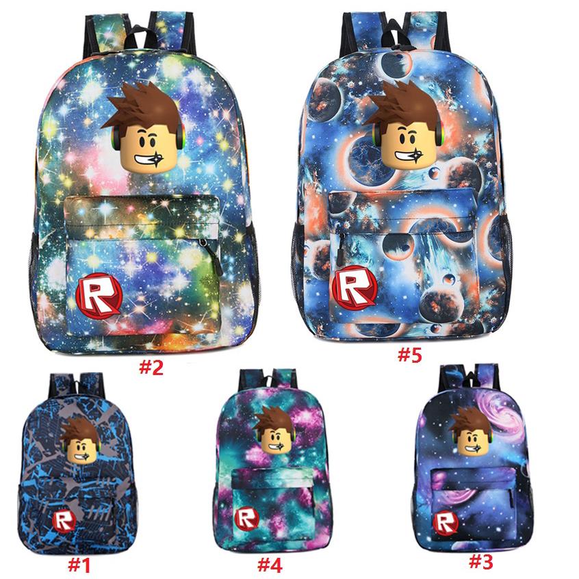 Roblox Figura Crianças Book Bag Mochila Escolar Cartoon Shoulder