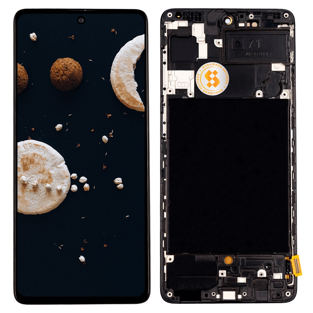 Tela Display Touch Compativel Samsung A71 C/Aro Original China