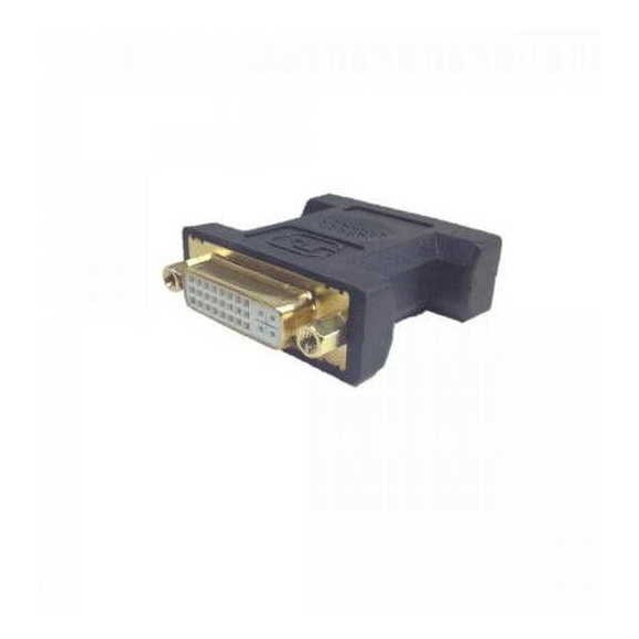 Adaptador Dvi-d 24 + 5 Pinos Fêmea Para Vga 15 Pinos Macho = FORMATO DO ADAPTADOR = 1 CONECTOR VGA MACHO 15 PINOS + 1 CONECTOR DVI FEMEA 24 + 5 PINOS