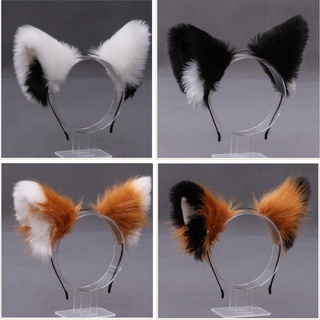 Lolita Cosplay Orelhas De Gato Fita De Orelha Anime Fantasia De Dança Wolf Fox Pelúcia