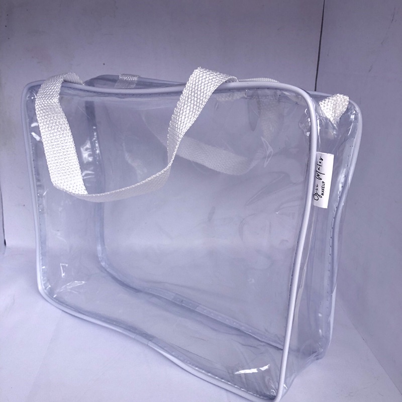 Necessaire transparente MALOTE 30x23 GELO em Oferta na Shopee