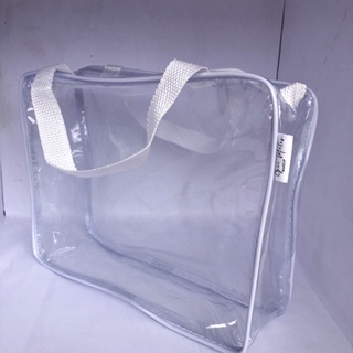 Necessaire transparente MALOTE 30x23 GELO em Oferta na Shopee