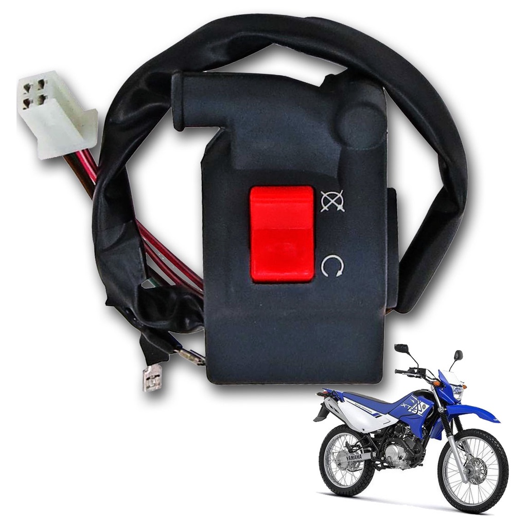 Punho Interruptor de Partida - Xtz 125 K anos 2003 04 05 06 07 08 09 10 11 12 Botão direito moto Modelo Original Yamaha