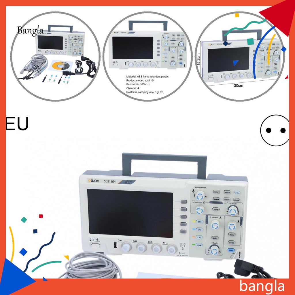 Bangla* Measuring Instrument Oscilloscope 100Mhz Digital Oscilloscope