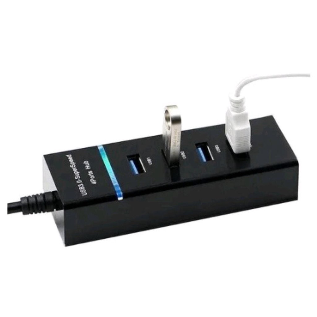 HUB USB 3.0 Adaptador Notebook Computador Expansor Régua SuperSpeed 4 Portas Rápido 5Gbps