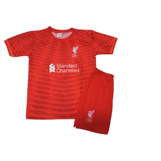 Conjunto Liverpool Infantil Uniforme de Futebol