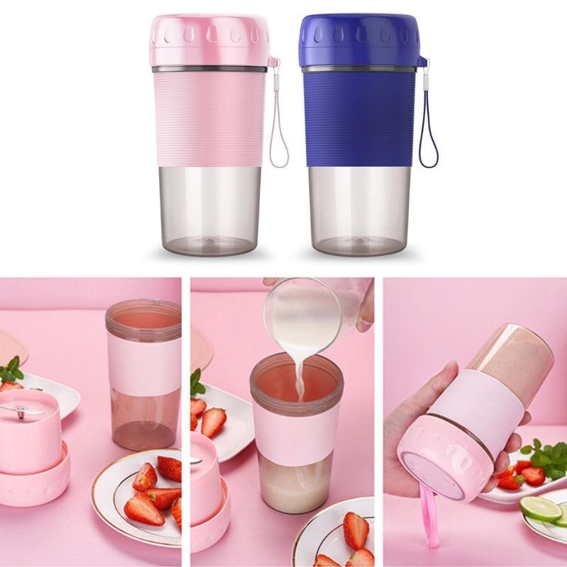 Copo Juicer Liquidificador Elétrico Portátil Recarregável COPO 300ml Mixer Shake Misturador - EMVIO IMEDIATO