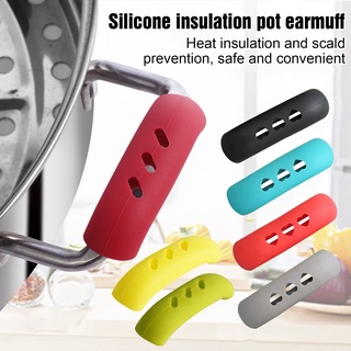 1 Par De Cabos De silicone Antideslizantes E Antiderrapantes Para Panelas De Isolamento Clipes De Luva De Acessórios De Cozinha Ferramentas