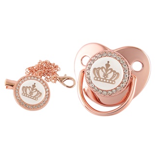 Chupeta De Bebê Coroa Com Clipe De Corrente Mamilo 0-18 Meses em Oferta na Shopee