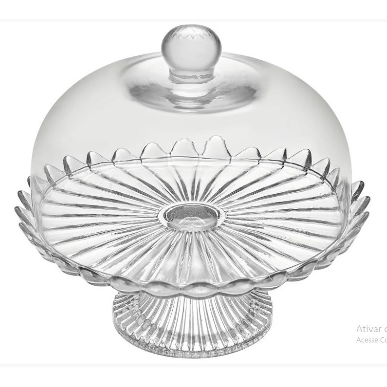 Conjunto Boleira Pétalas De Jasmim Transparente - Vitazza