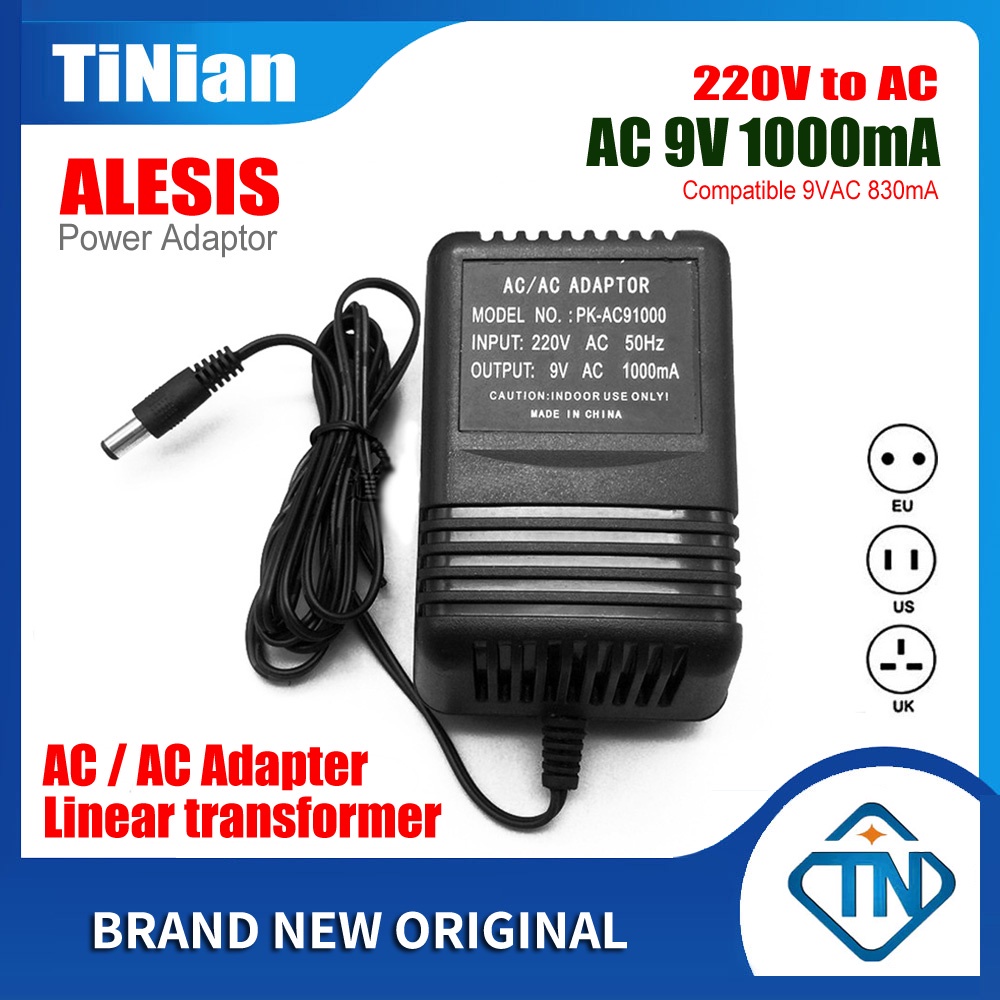 Alesis ALESIS DEQ224 GRAPHIS EQUALIZER POWER SUPPLY REPLACEMENT ADAPTER AC 9V 830mA 