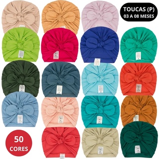 Toucas Turbante Tamanho: (P - 3 a 8 meses) Bebê E Infantil Diversas Cores