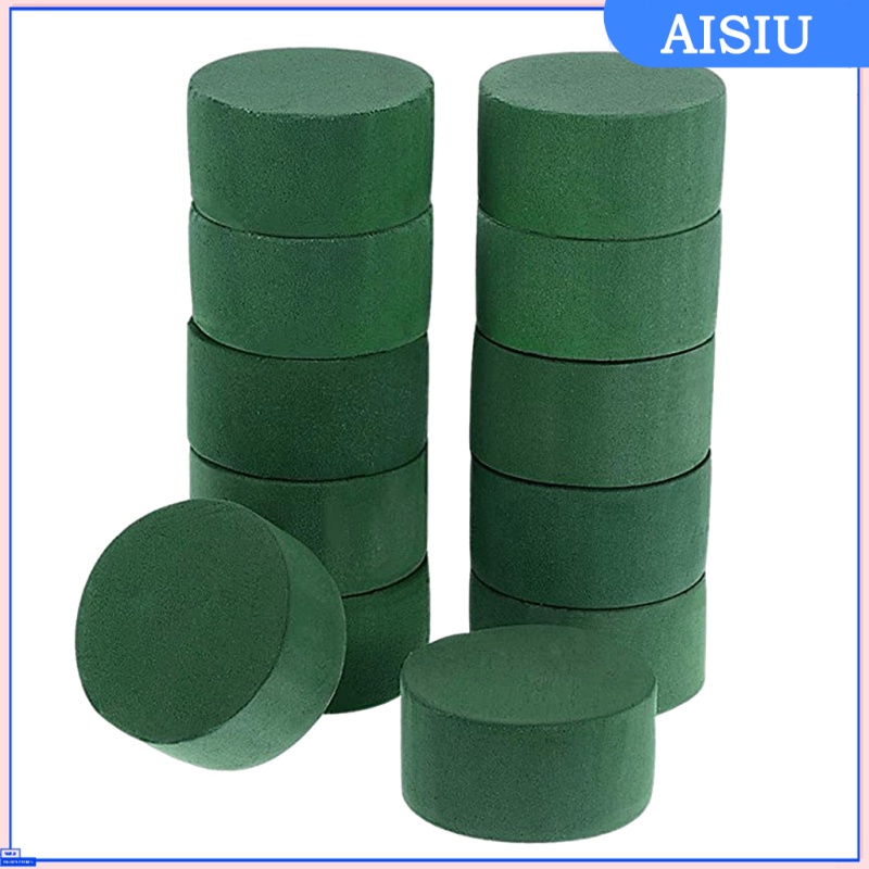 Aisiu) 12pcs Blocos De Espuma De Flor, Espuma Floral Redonda Seca Para  Flores Artificiais, Blocos De Espuma De Isopor Verde Para O Casamento Aisle  | Shopee Brasil