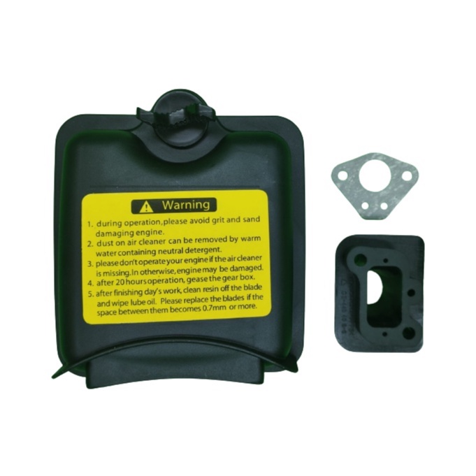 Kit Filtro de ar completo + Flange Brida + Junta do Carburador - Roçadeiras/Perfuradores Importados 43/52/63cc