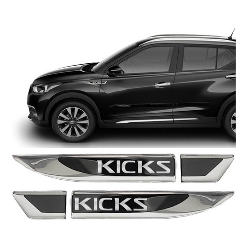 Par De Emblema Lateral Resinado Kicks 2018 2019 2020 em Oferta na Shopee