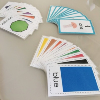 Flashcards - Cores, Formas e Números em INGLÊS em Oferta na Shopee