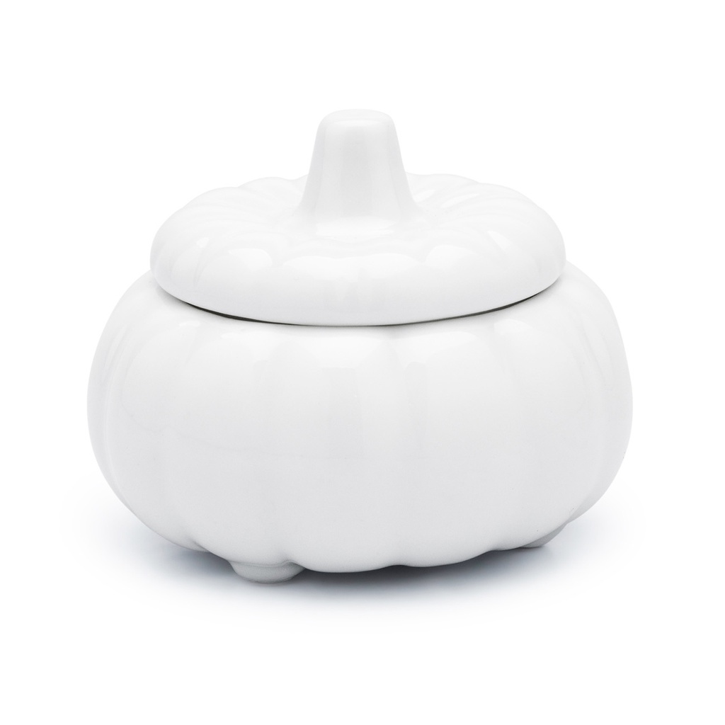 Kit 5 Moranga Abobora Sopeira Molheira Com Tampa 100ml Porcelana Segunda Linha