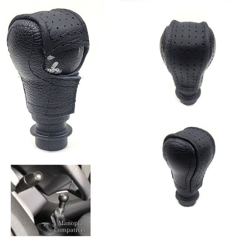 Capa em Couro manopla Bola de câmbio manual Citroen C3 C4 Pallas C5 Aircross Picasso