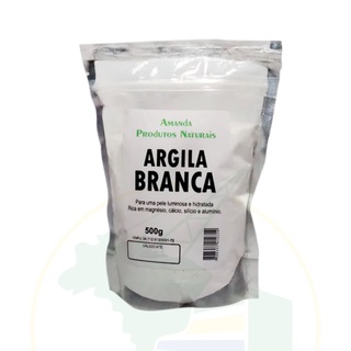 Argila BRANCA - Amanda Produtos Naturais - 500g