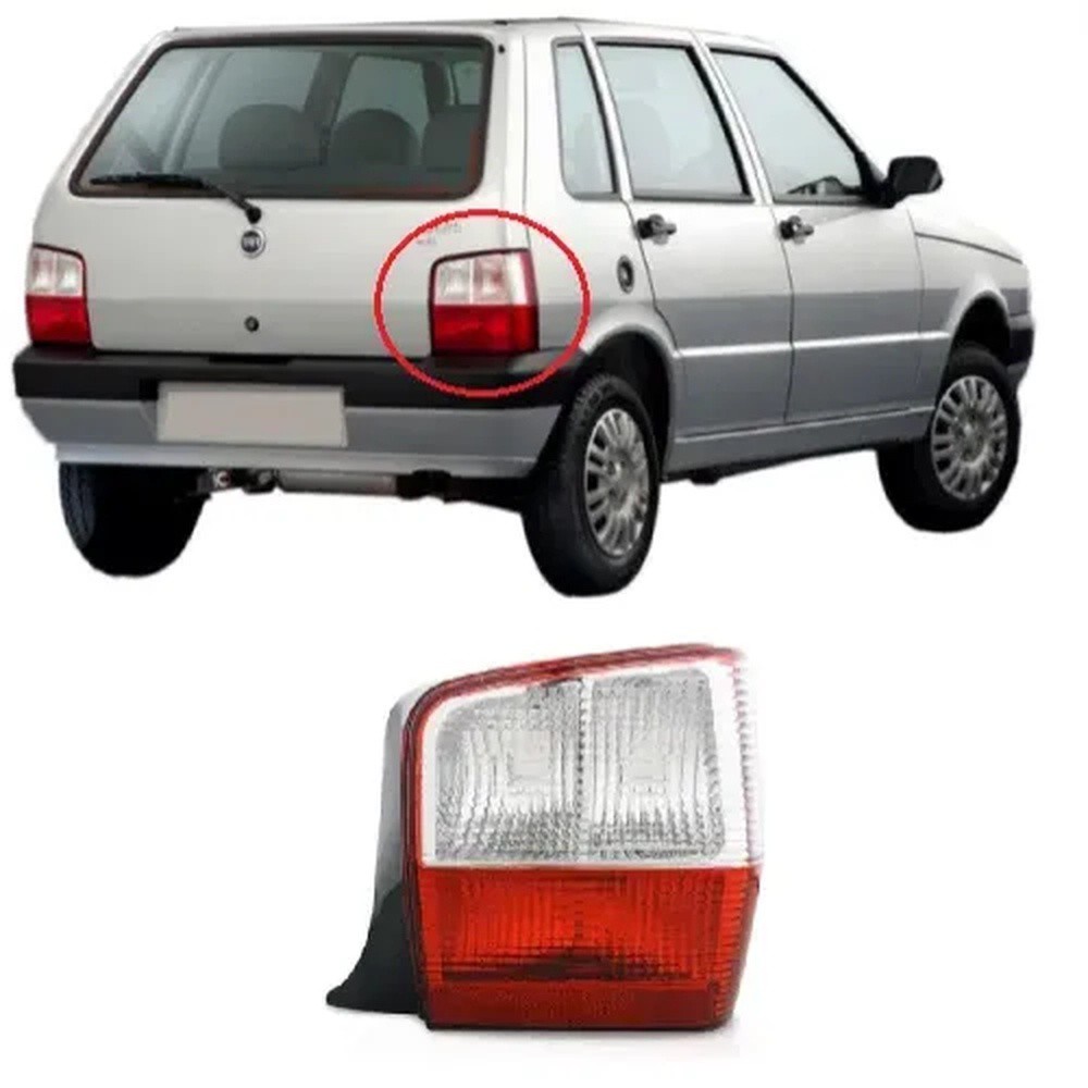 Lanterna Fiat Uno 2004 Á 2013 Rubi