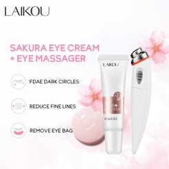 LAIKOU Sakura Creme Para Os Olhos Reduzir Bolsas Círculos Escuros Rugas Firmador Levantamento Reparo Da Pele Cuidados