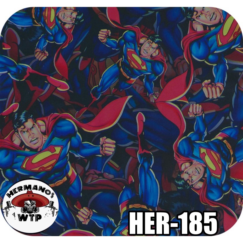 Película Pintura Hidrográfica Wtp 0,50x1 Super Man HER-185