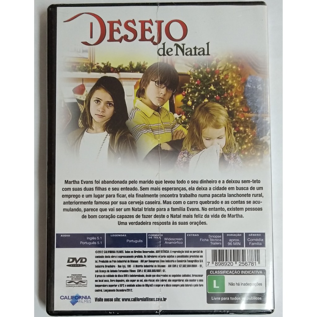DVD FILME - DESEJO DE NATAL - NOVO LACRADO | Shopee Brasil