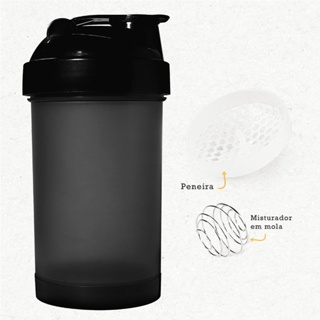 Coqueteleira / Shakeira 1 DOSE 500 ml + Mola + Peneira - Academia em Oferta na Shopee