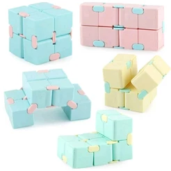 Cubo de Descompressão Fidget Toy Cubo Infinito Brinquedo Criativo Anti Stress Criança Autismo Satisfatório Colorido